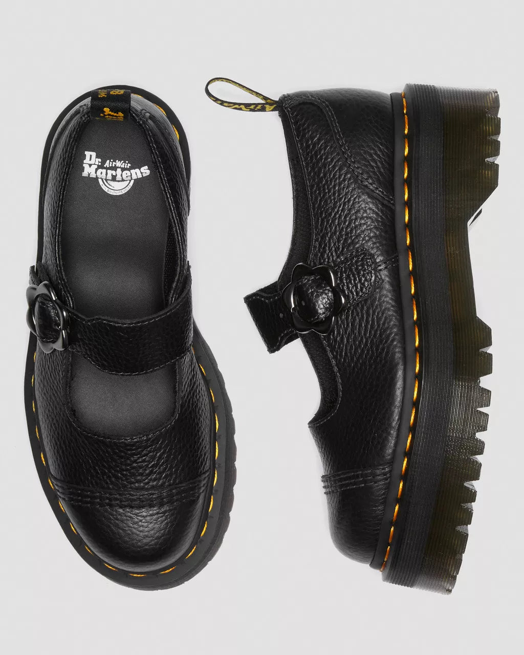 DR. MARTENS - Babies ADDINA FLOWER - Noir