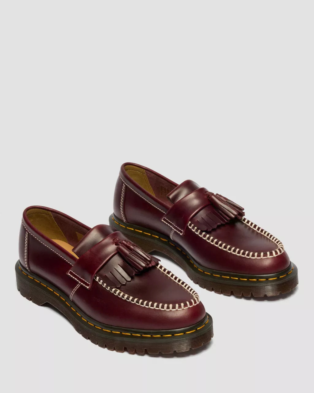 DR. MARTENS - Mocassins ADRIAN BEN - Rouge cerise