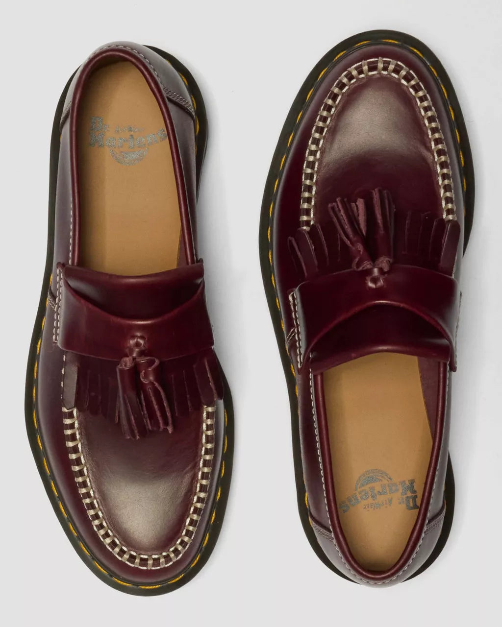 DR. MARTENS - Mocassins ADRIAN BEN - Rouge cerise
