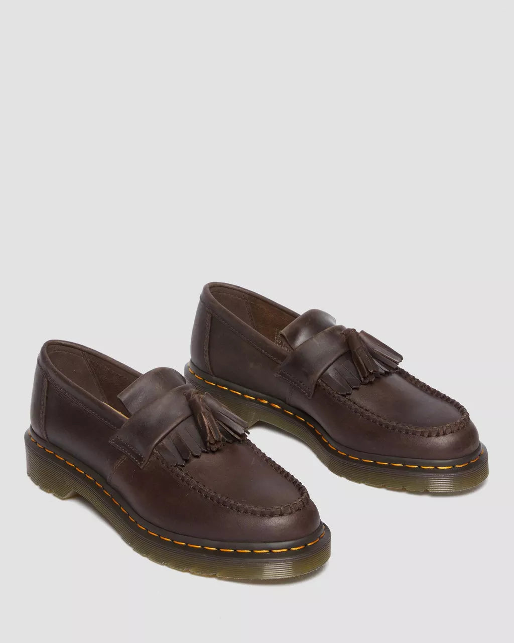 DR. MARTENS - Mocassins ADRIAN Gaucho Crazy Horse - Marron