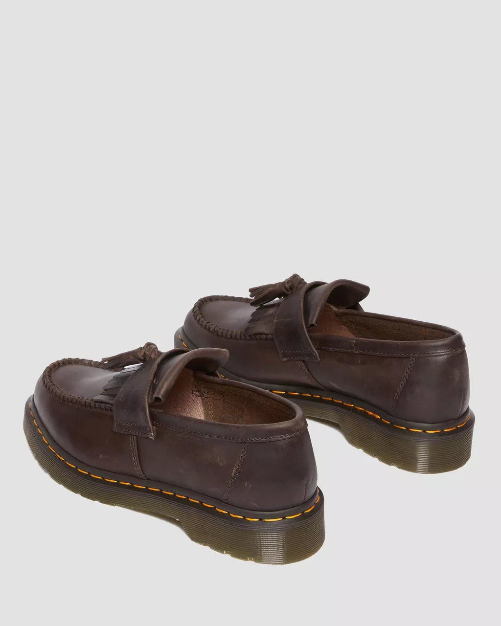 DR. MARTENS - Mocassins ADRIAN Gaucho Crazy Horse - Marron