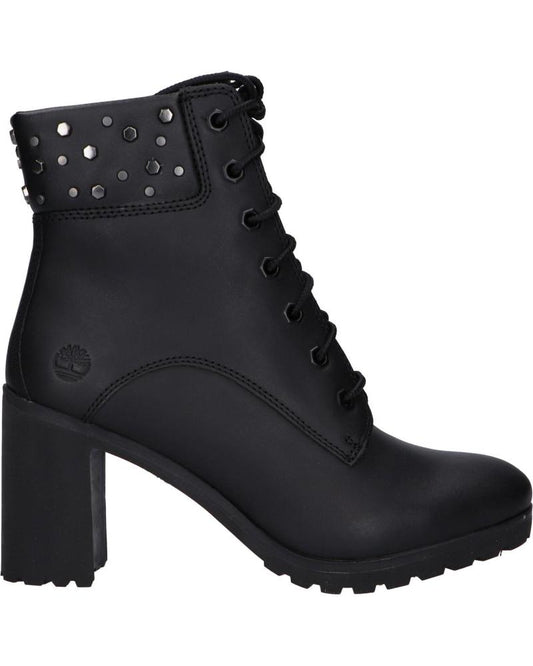 TIMBERLAND - Bottines à talons ALLINGTON - Cuir & clous - Noir