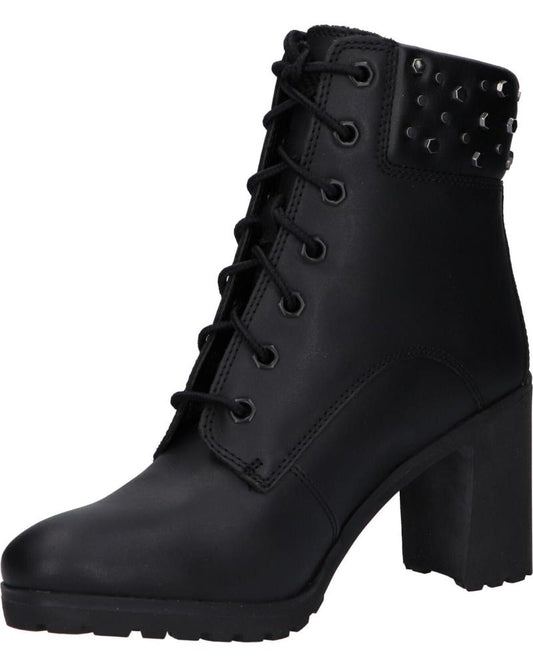 TIMBERLAND - Bottines à talons ALLINGTON - Cuir & clous - Noir