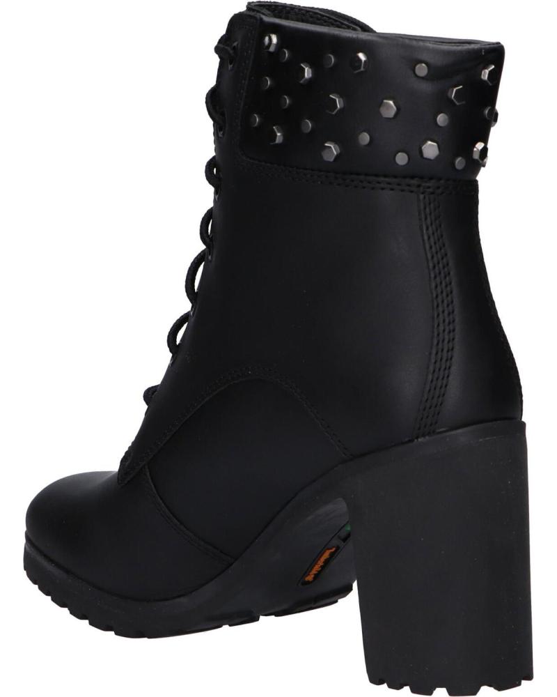 TIMBERLAND - Bottines à talons ALLINGTON - Cuir & clous - Noir