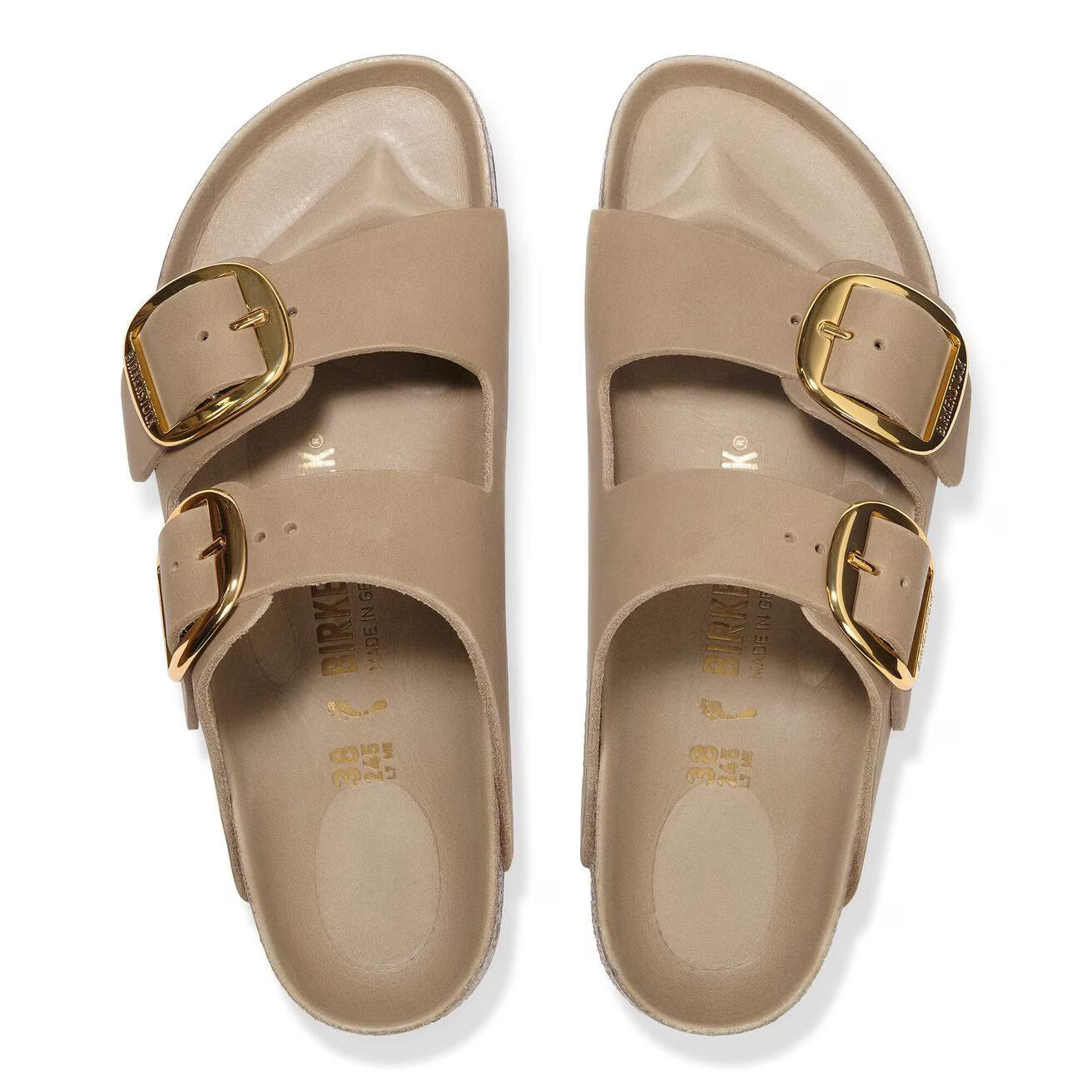 BIRKENSTOCK - Sandale ARIZONA - Grosse boucle - Cuir huilé - Tobacco brown