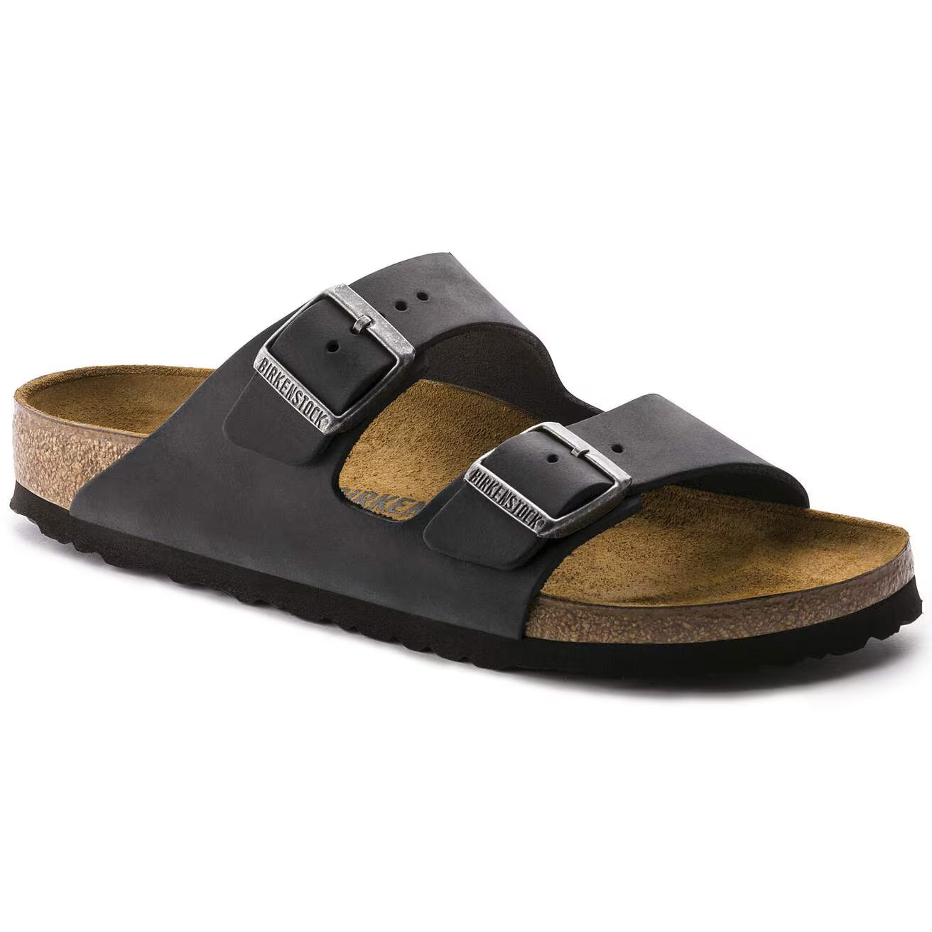 BIRKENSTOCK - Sandale ARIZONA - Cuir huilé - Noir
