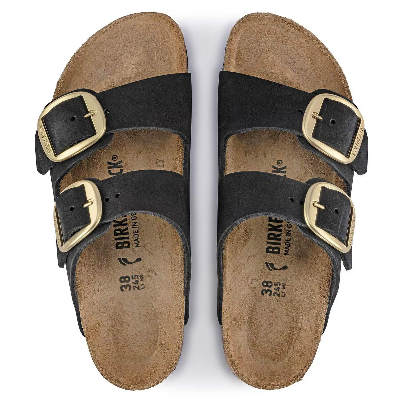 BIRKENSTOCK - Sandale ARIZONA - Grosse boucle - Nubuck - Desert black
