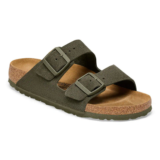 BIRKENSTOCK - Sandale ARIZONA - Suède - Lit de pied souple - Khaki