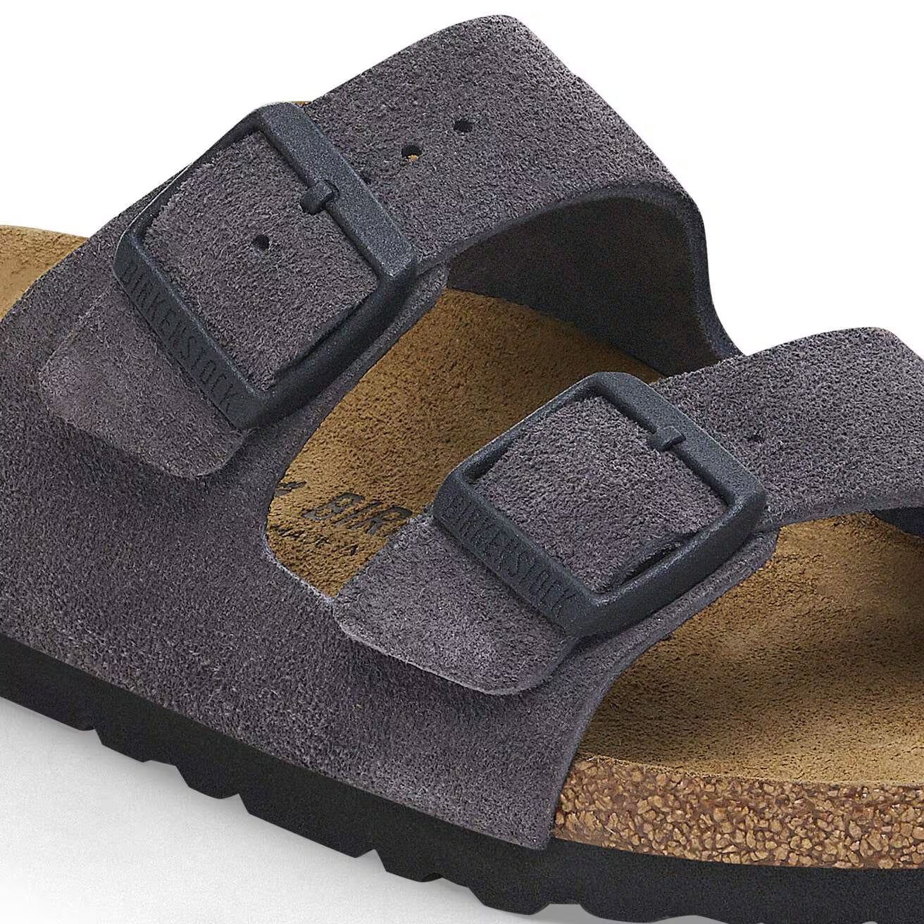 BIRKENSTOCK - Sandale ARIZONA - Suède - Lit de pied souple - Velvet grey