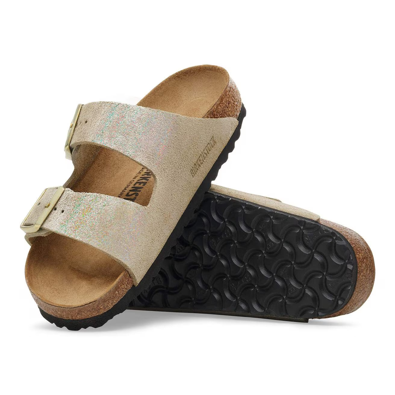 BIRKENSTOCK - Sandale ARIZONA - Suède - Shimmering taupe