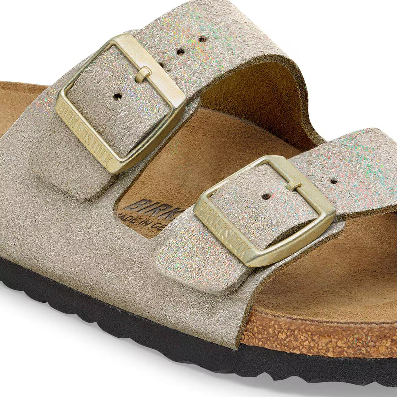 BIRKENSTOCK - Sandale ARIZONA - Suède - Shimmering taupe