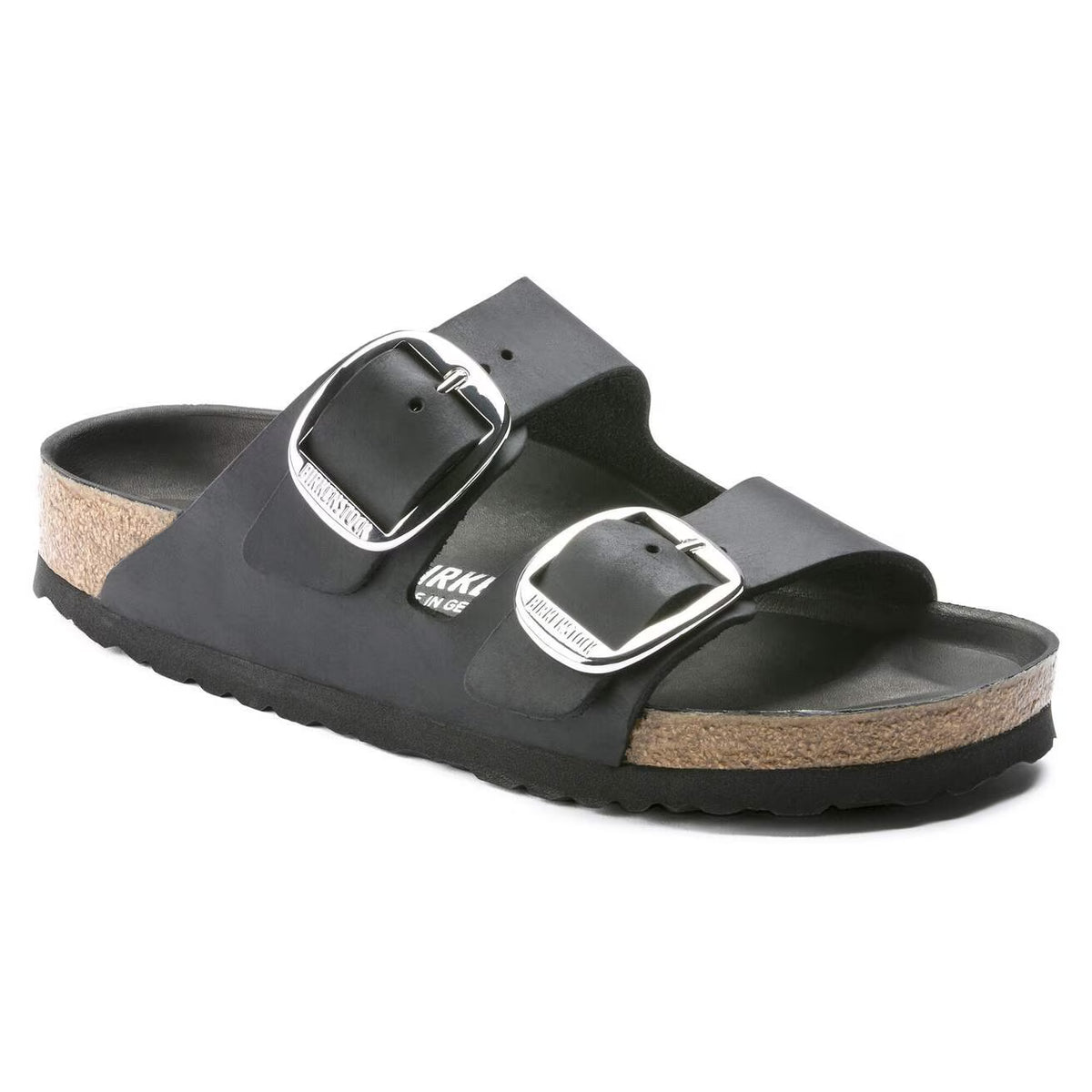 BIRKENSTOCK - Sandales ARIZONA - Grosse boucle - Cuir huilé - Noir