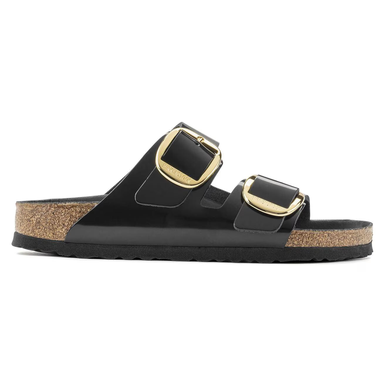 BIRKENSTOCK - Sandale ARIZONA - Grosse boucle argent - Cuir huilé - Noir