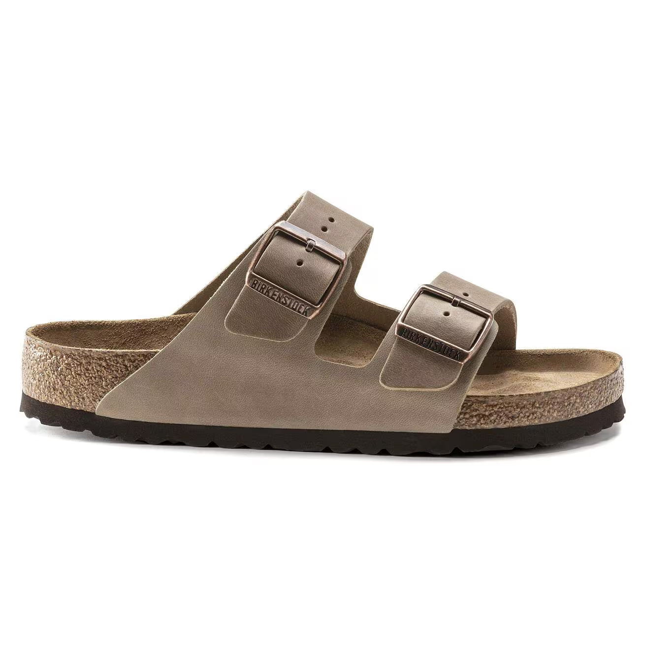 BIRKENSTOCK - Sandale ARIZONA - Lit de pied souple - Cuir huilé - Tobacco