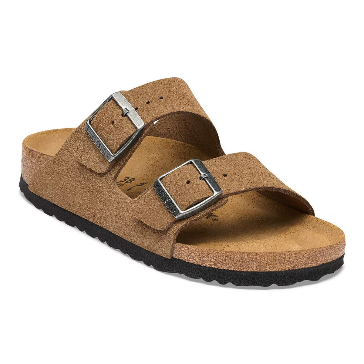 BIRKENSTOCK - Sandales ARIZONA - Suédé - Lit de pied souple - Dark tea