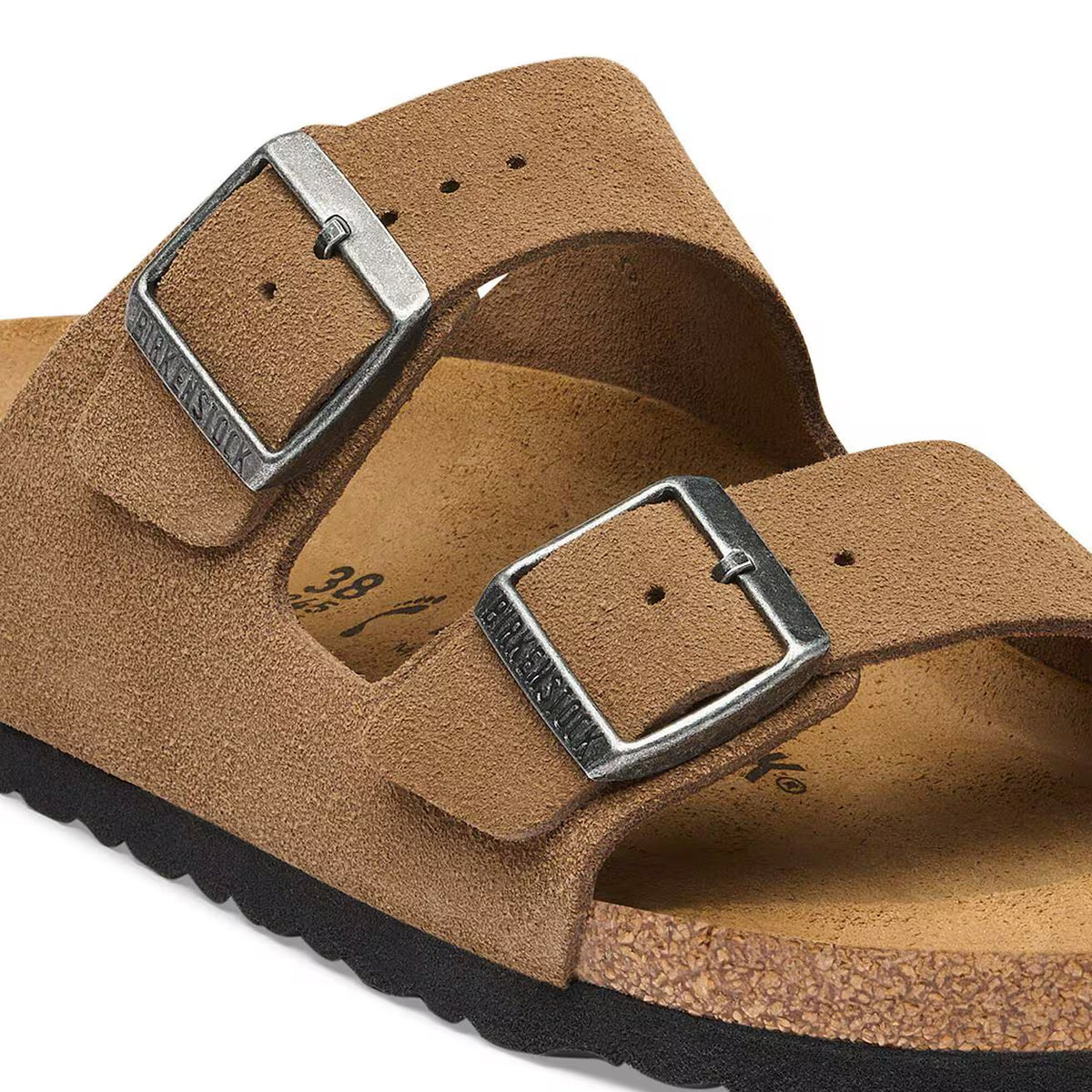 BIRKENSTOCK - Sandales ARIZONA - Suédé - Lit de pied souple - Dark tea