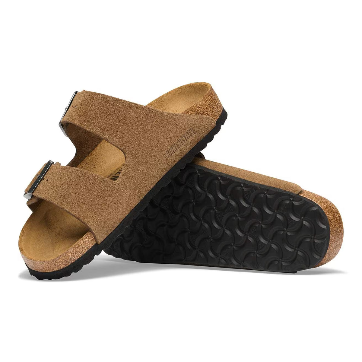 BIRKENSTOCK - Sandales ARIZONA - Suédé - Lit de pied souple - Dark tea