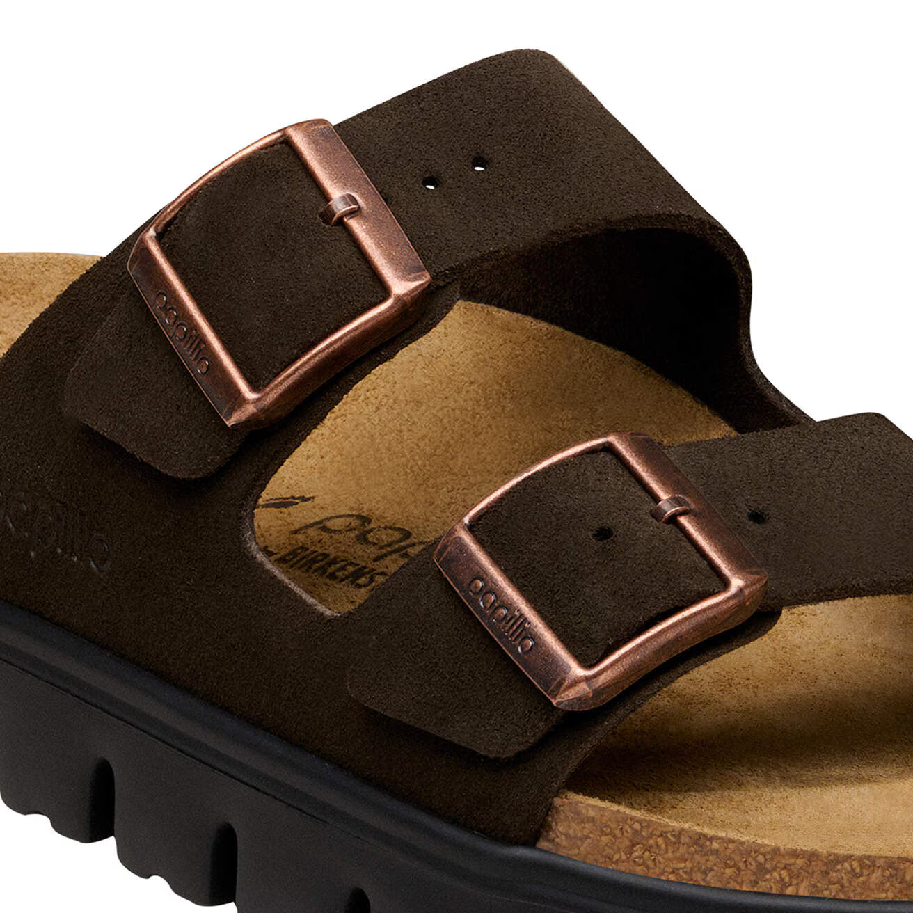 BIRKENSTOCK - Sandale ARIZONA Suède - Lit de pied souple - Taupe