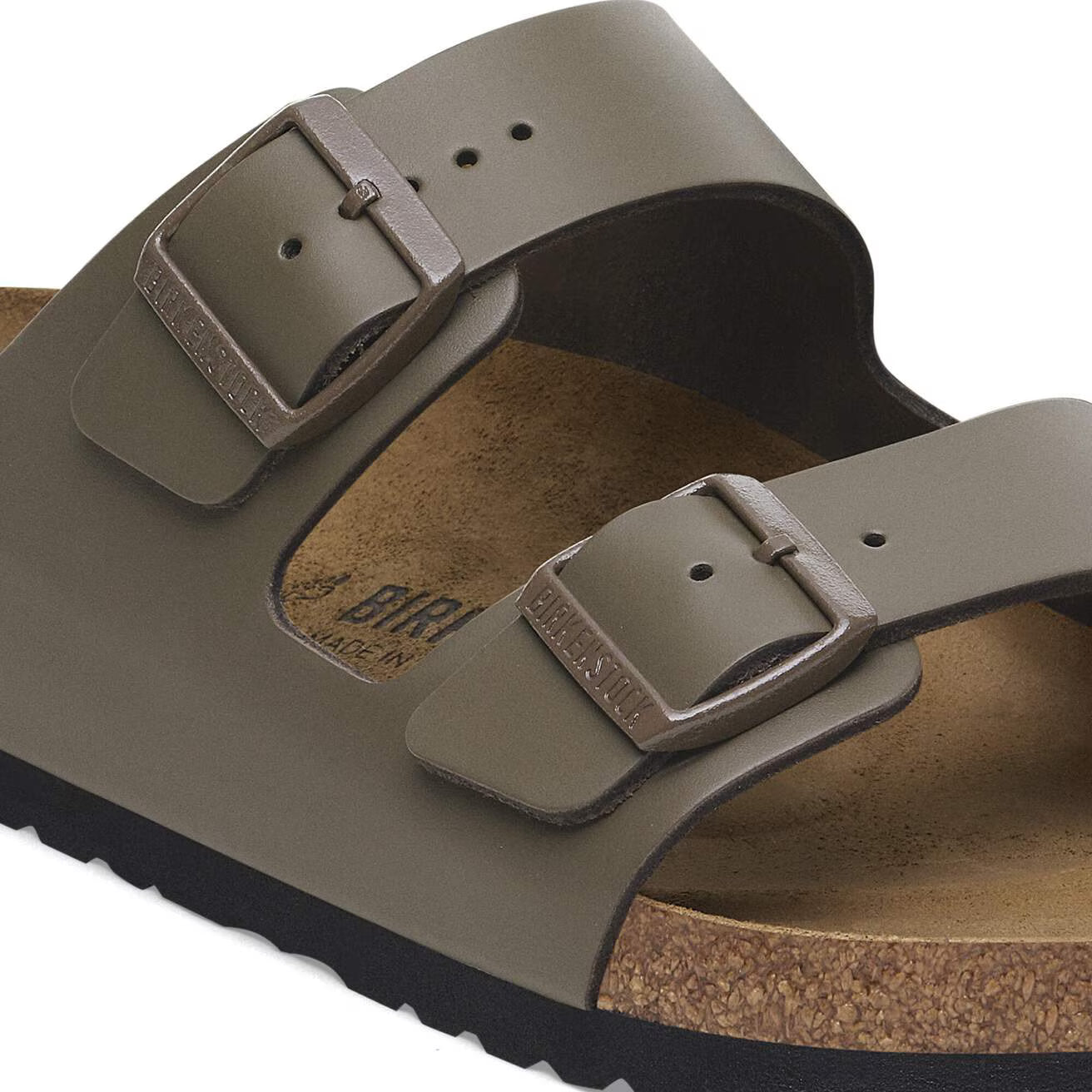 BIRKENSTOCK - Sandale ARIZONA Suède - Concrete grey