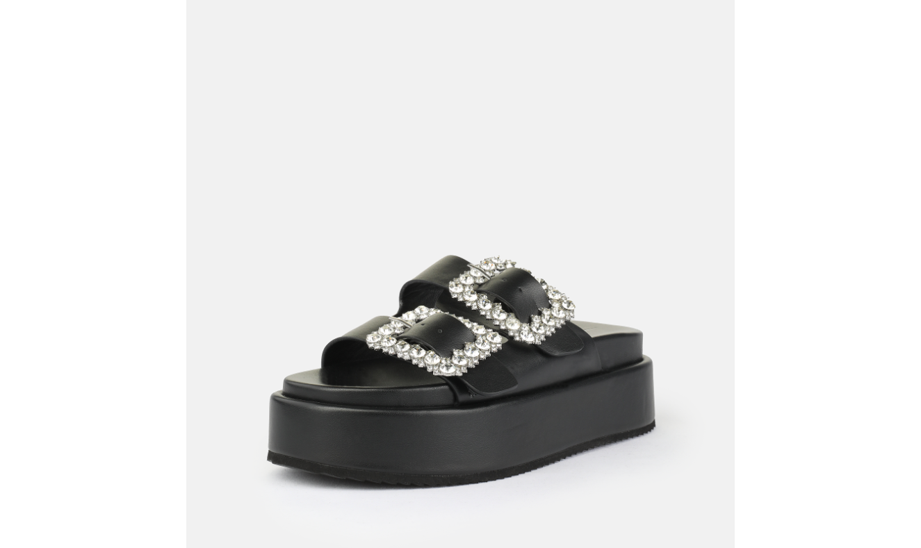BUFFALO - Mules ASPHA ARI GLAM - Noir