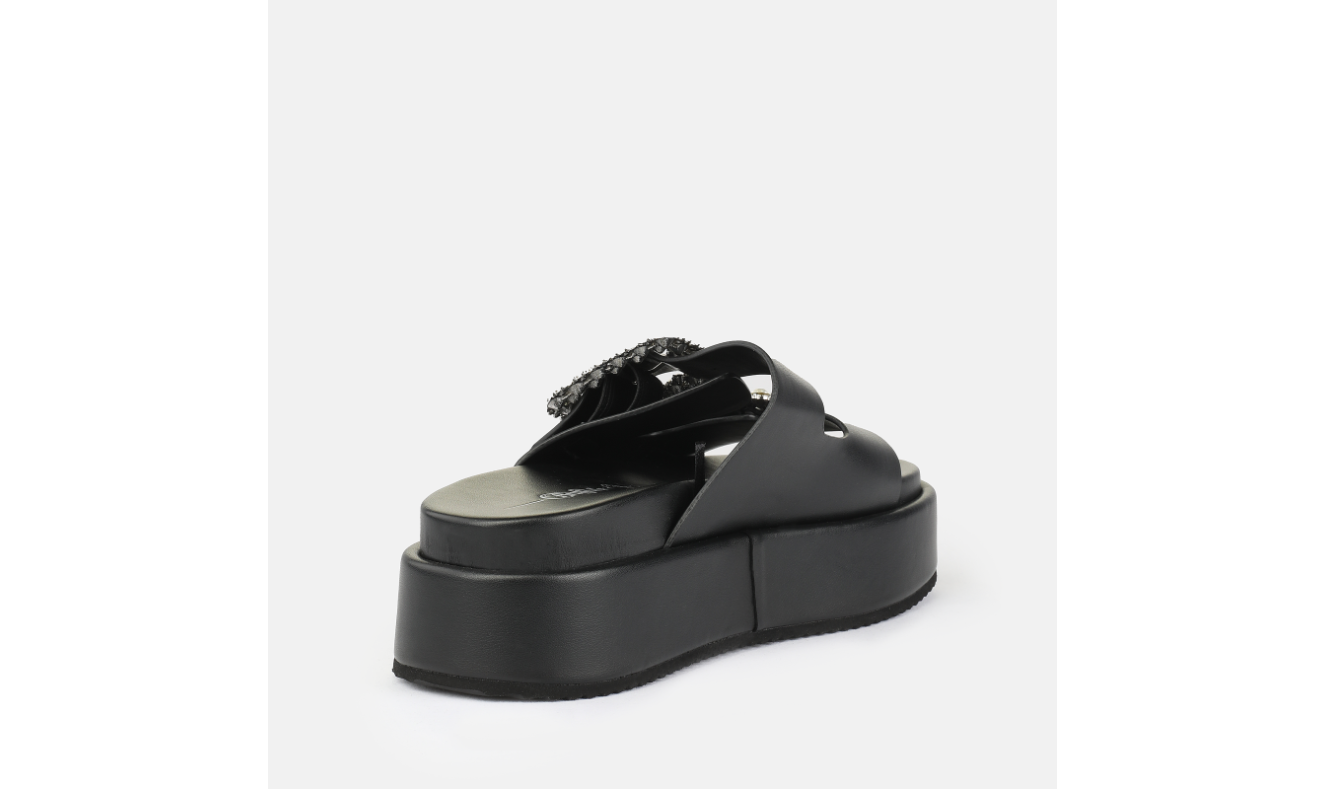 BUFFALO - Mules ASPHA ARI GLAM - Noir