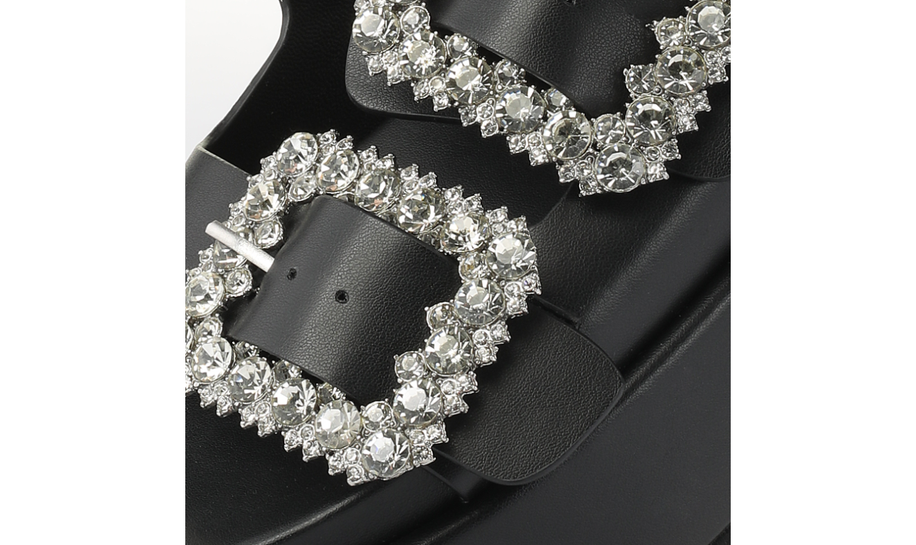 BUFFALO - Mules ASPHA ARI GLAM - Noir