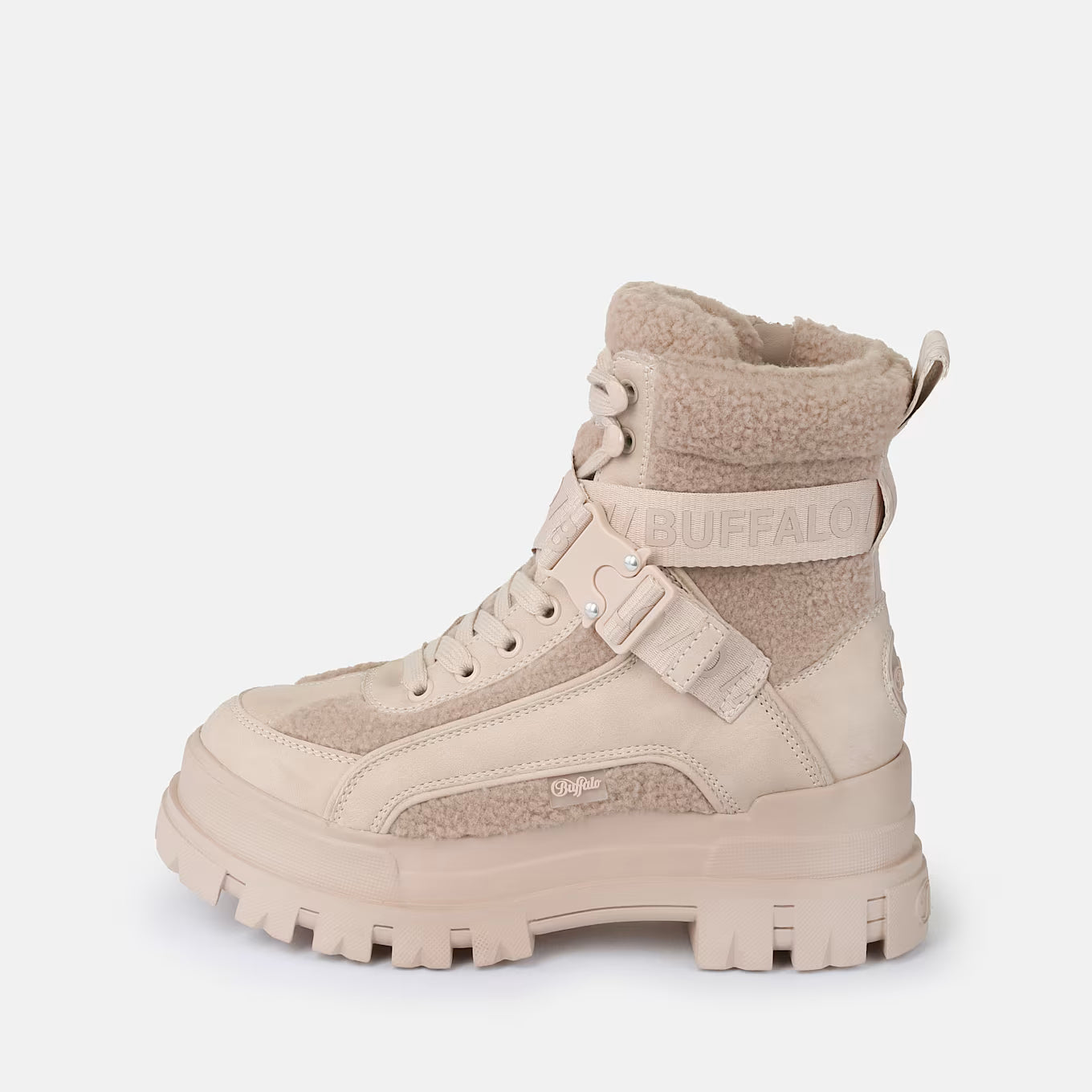 BUFFALO - Sneakers montantes fourées ASPHA COM1 - Beige