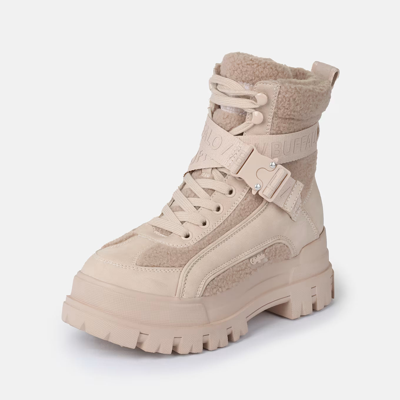 BUFFALO - Sneakers montantes fourées ASPHA COM1 - Beige