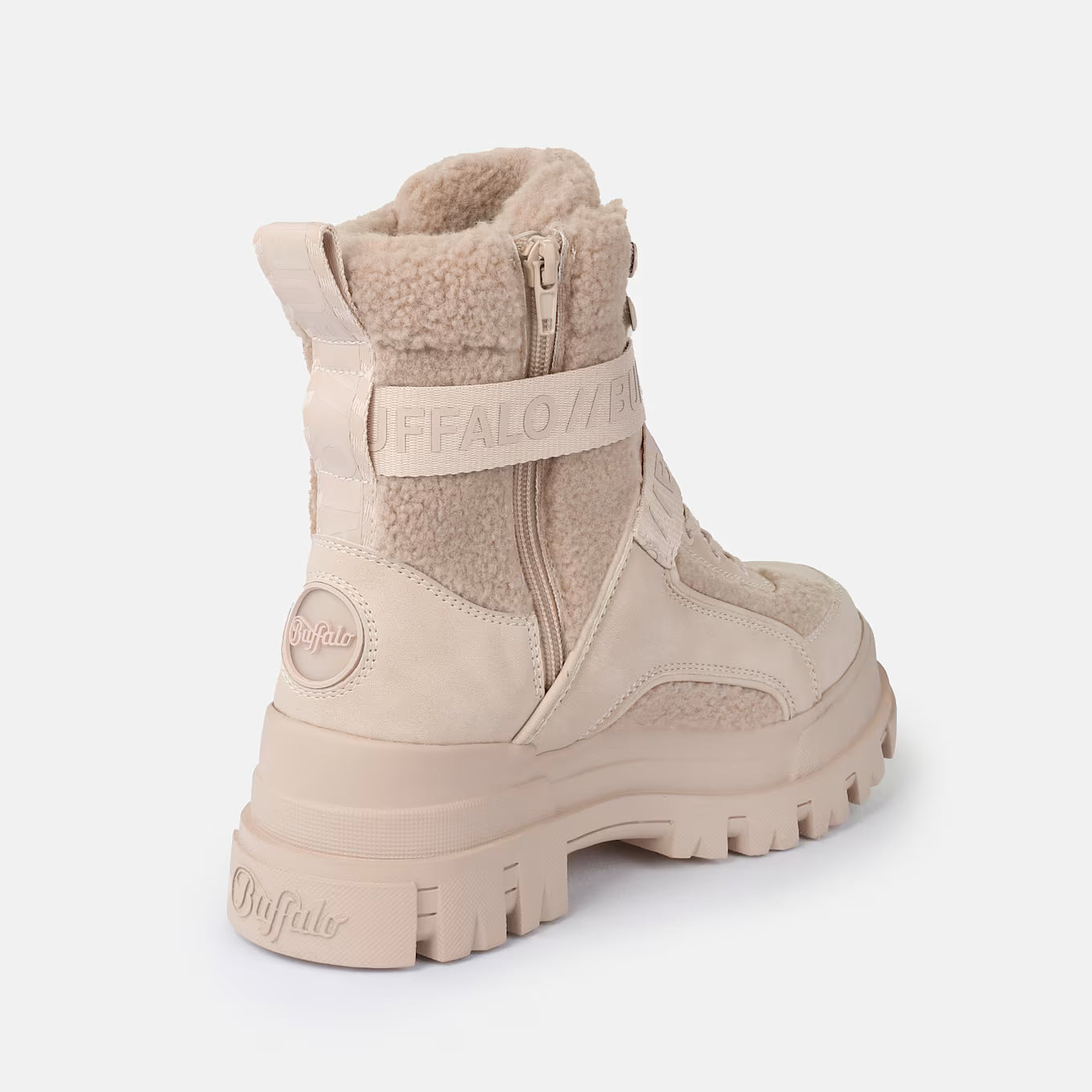 BUFFALO - Sneakers montantes fourées ASPHA COM1 - Beige