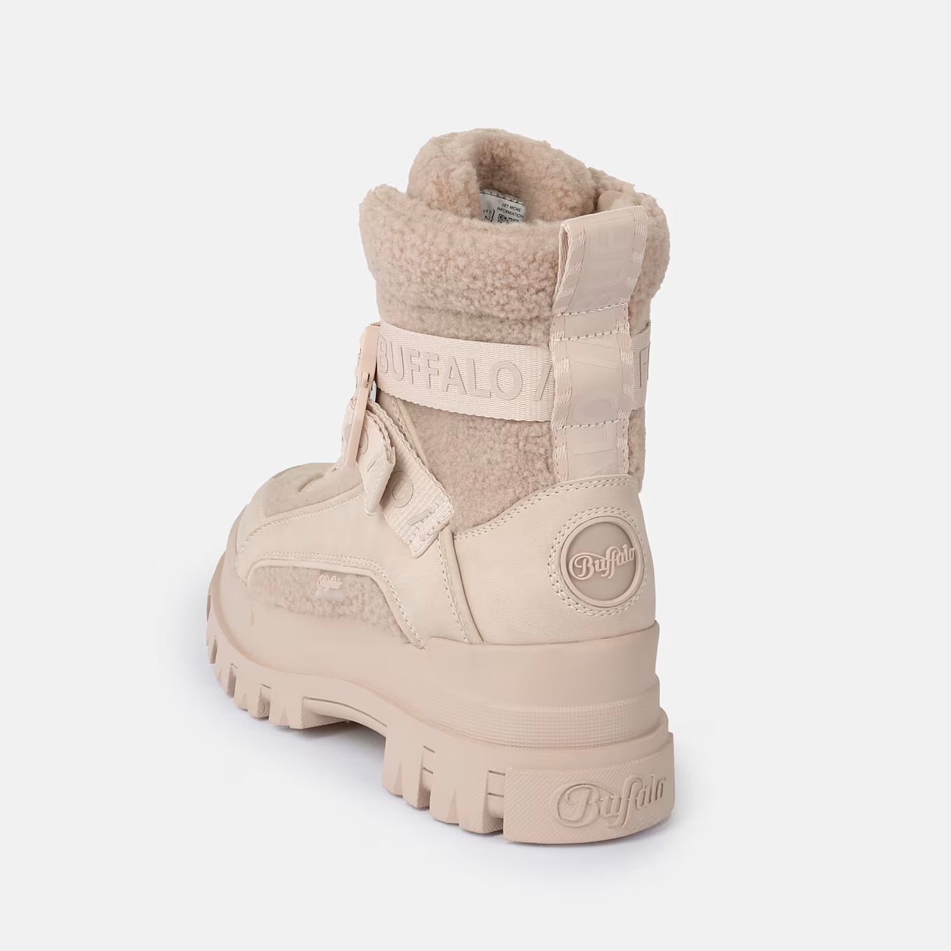 BUFFALO - Sneakers montantes fourées ASPHA COM1 - Beige