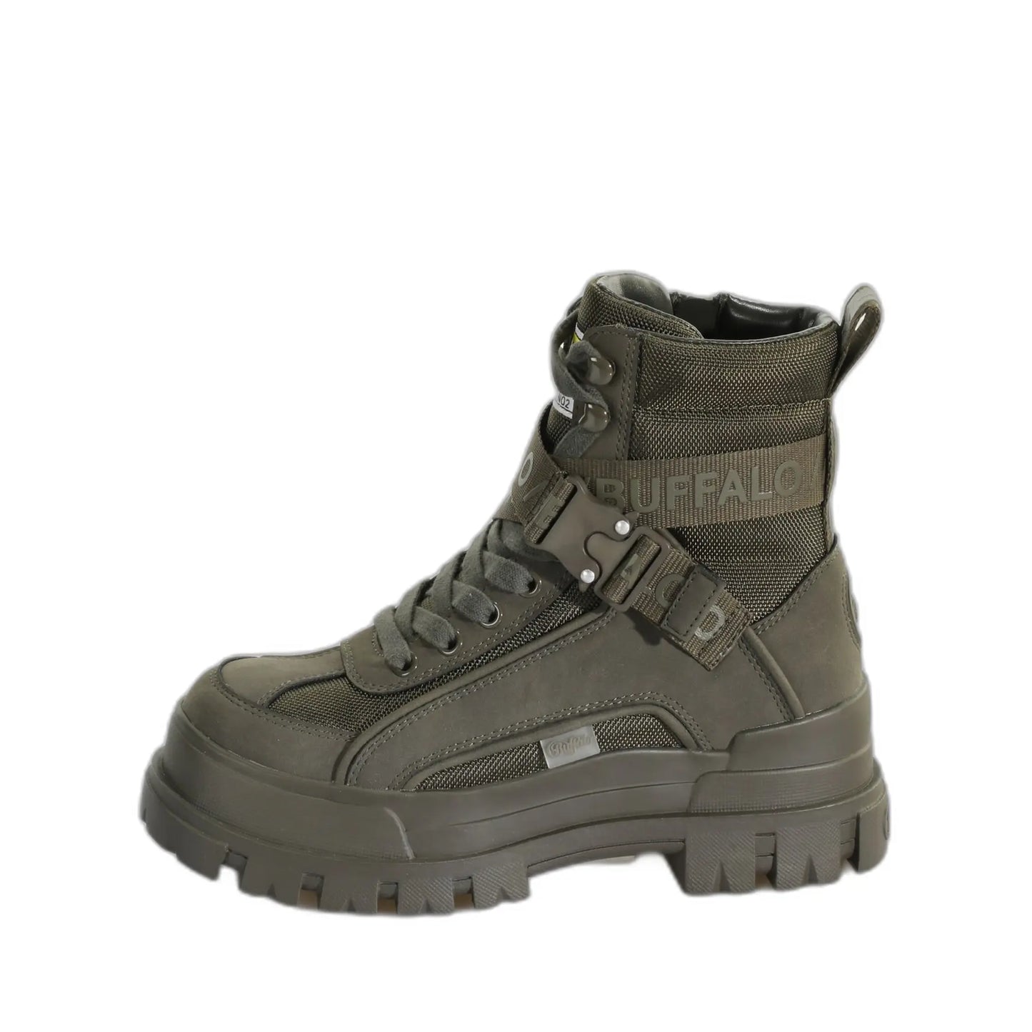 BUFFALO - Sneakers montantes fourées ASPHA COM1 - Kaki