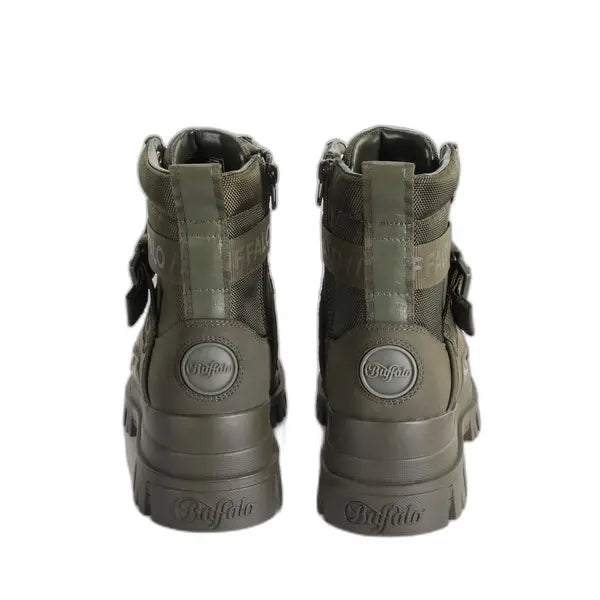 BUFFALO - Sneakers montantes fourées ASPHA COM1 - Kaki