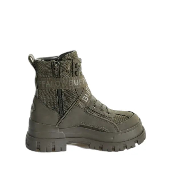 BUFFALO - Sneakers montantes fourées ASPHA COM1 - Kaki