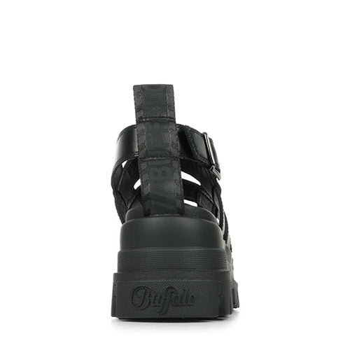 BUFFALO - Sandales ASPHA FSH OT - Vegan - Noir