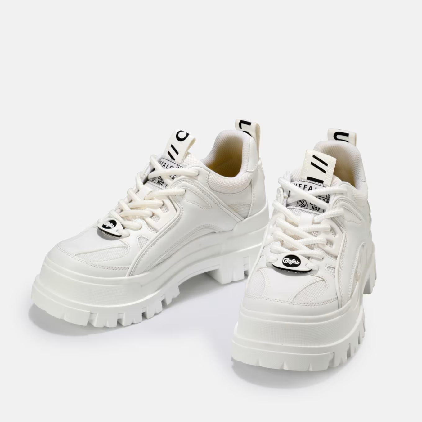 BUFFALO - Sneakers plateformes ASPHA HYB - Vegan - Blanc