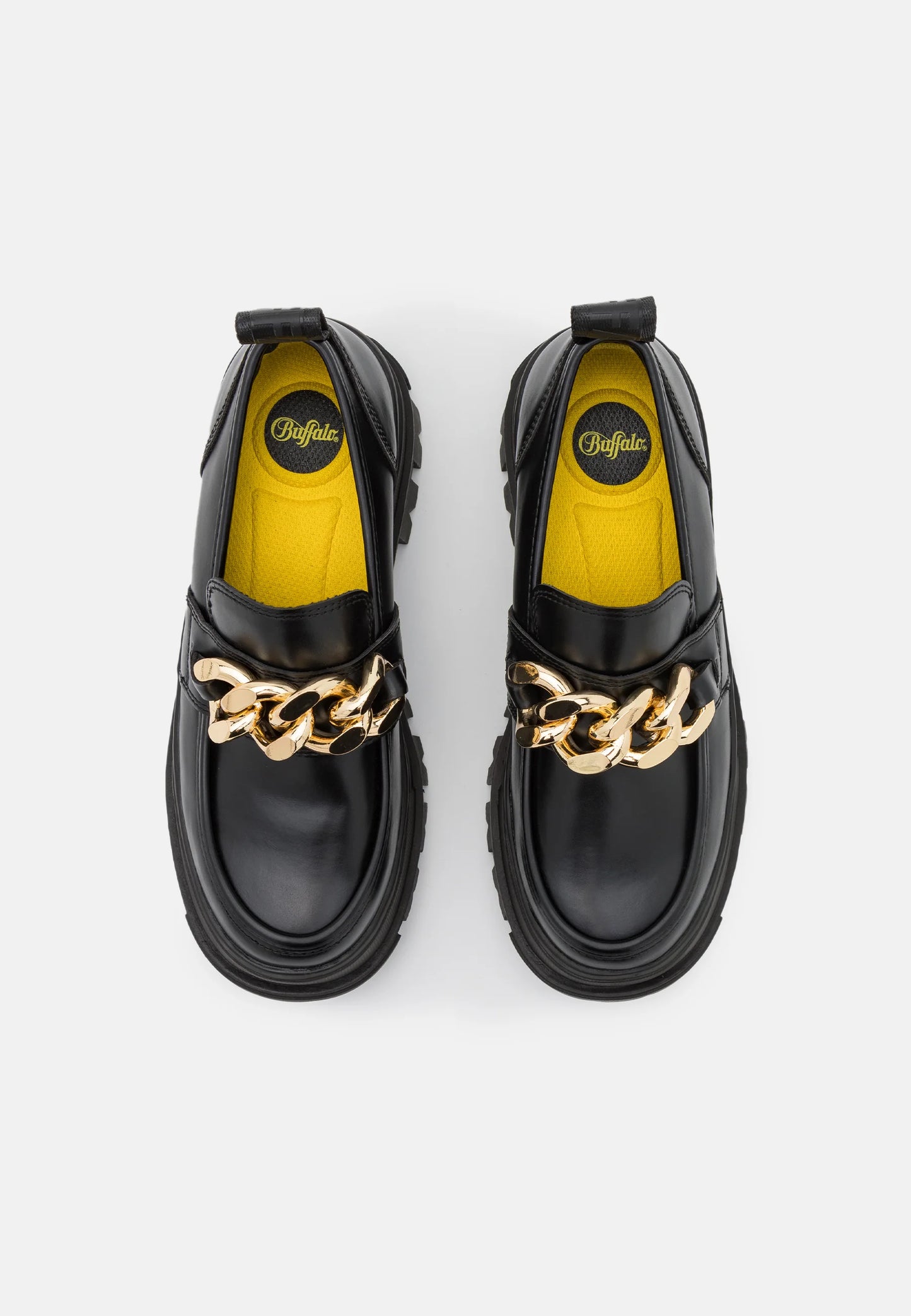 BUFFALO - Mocassins ASPHA LOAFER - Chaîne - Noir