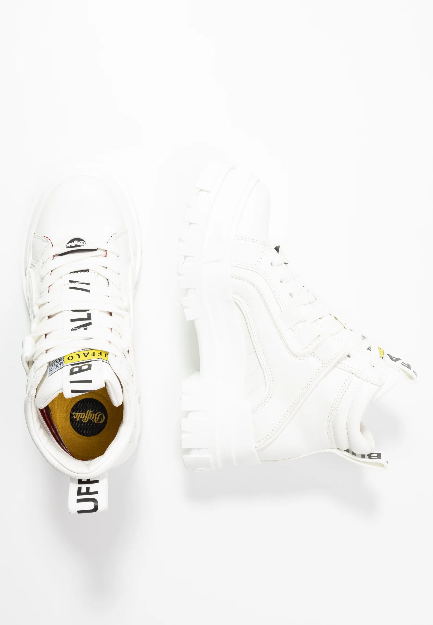 BUFFALO - Sneakers plateformes ASPHA MID - Blanc