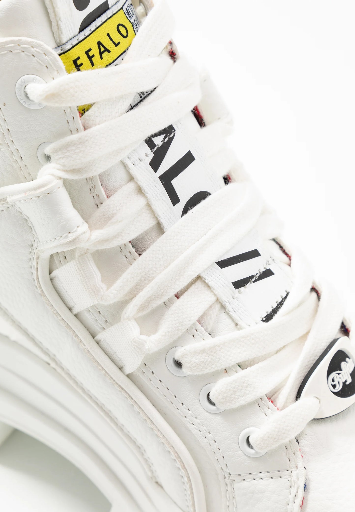 BUFFALO - Sneakers plateformes ASPHA MID - Blanc