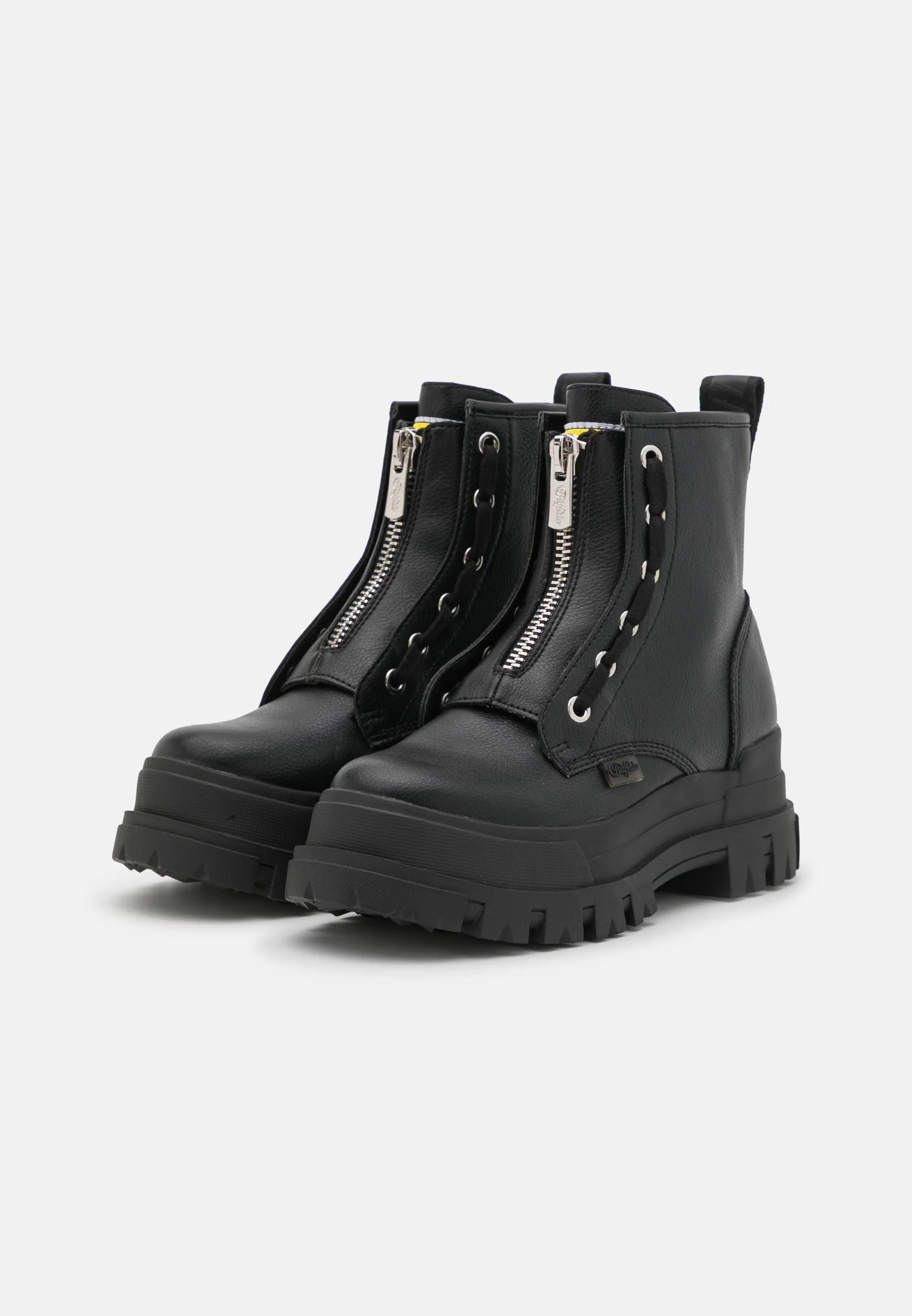 BUFFALO - Bottines plateformes ASPHA ZIP - Noir