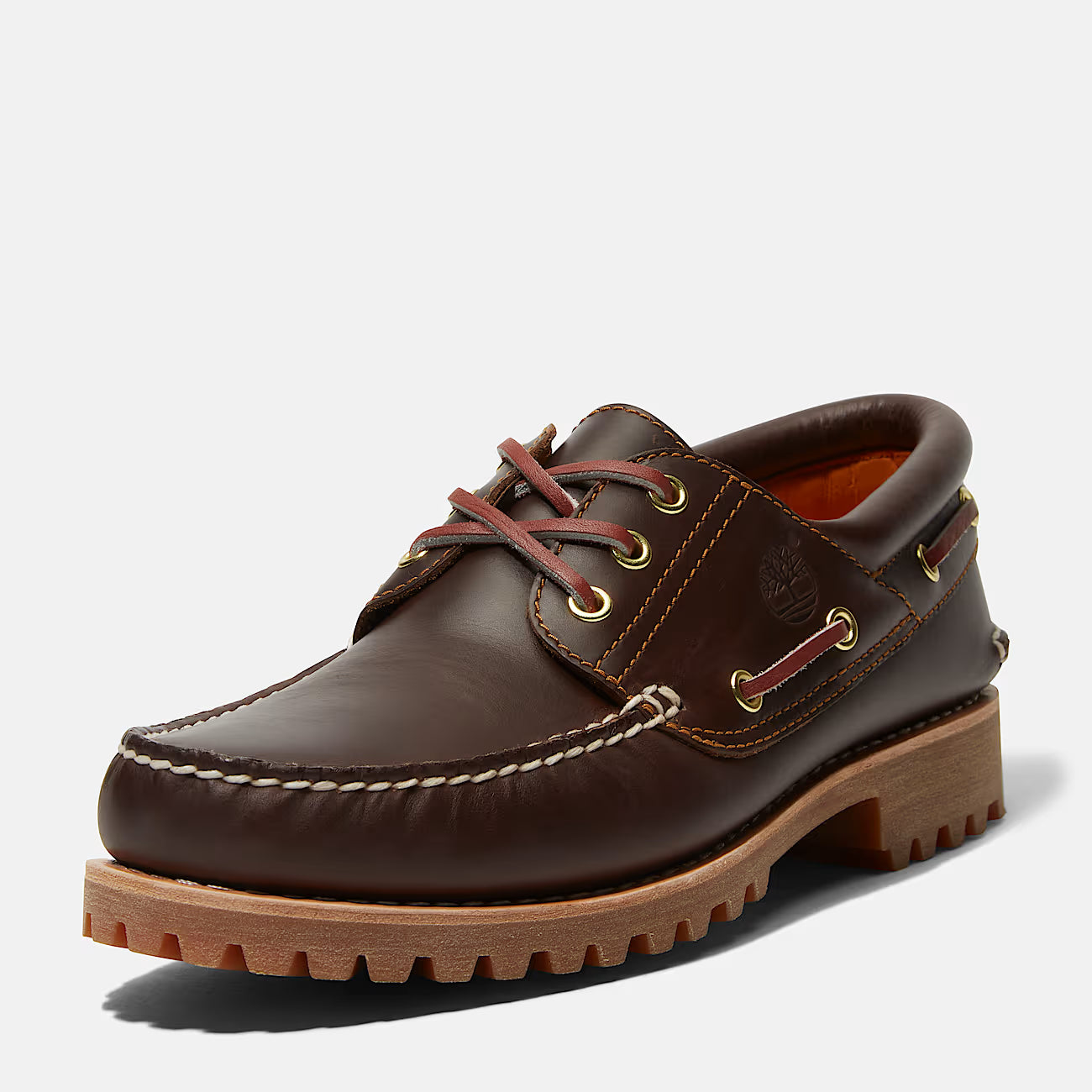 TIMBERLAND - Chaussures bâteau AUTHENTIC BOAT - Cousues main - Marron