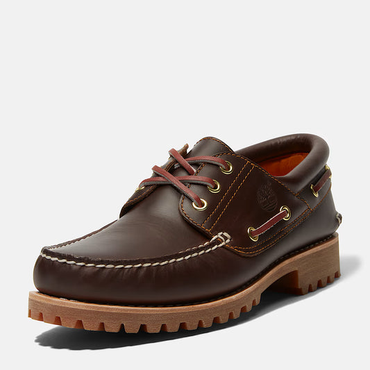 TIMBERLAND - Chaussures bâteau AUTHENTIC BOAT - Cousues main - Marron