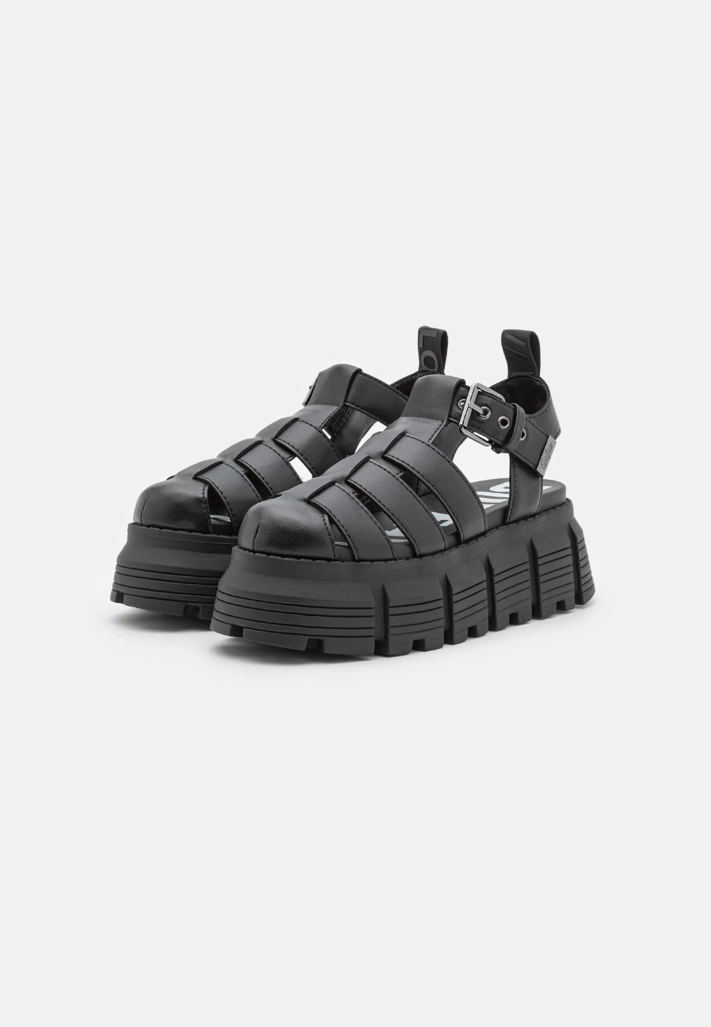 BUFFALO - Sandales plateformes AVA FISHER - Noir