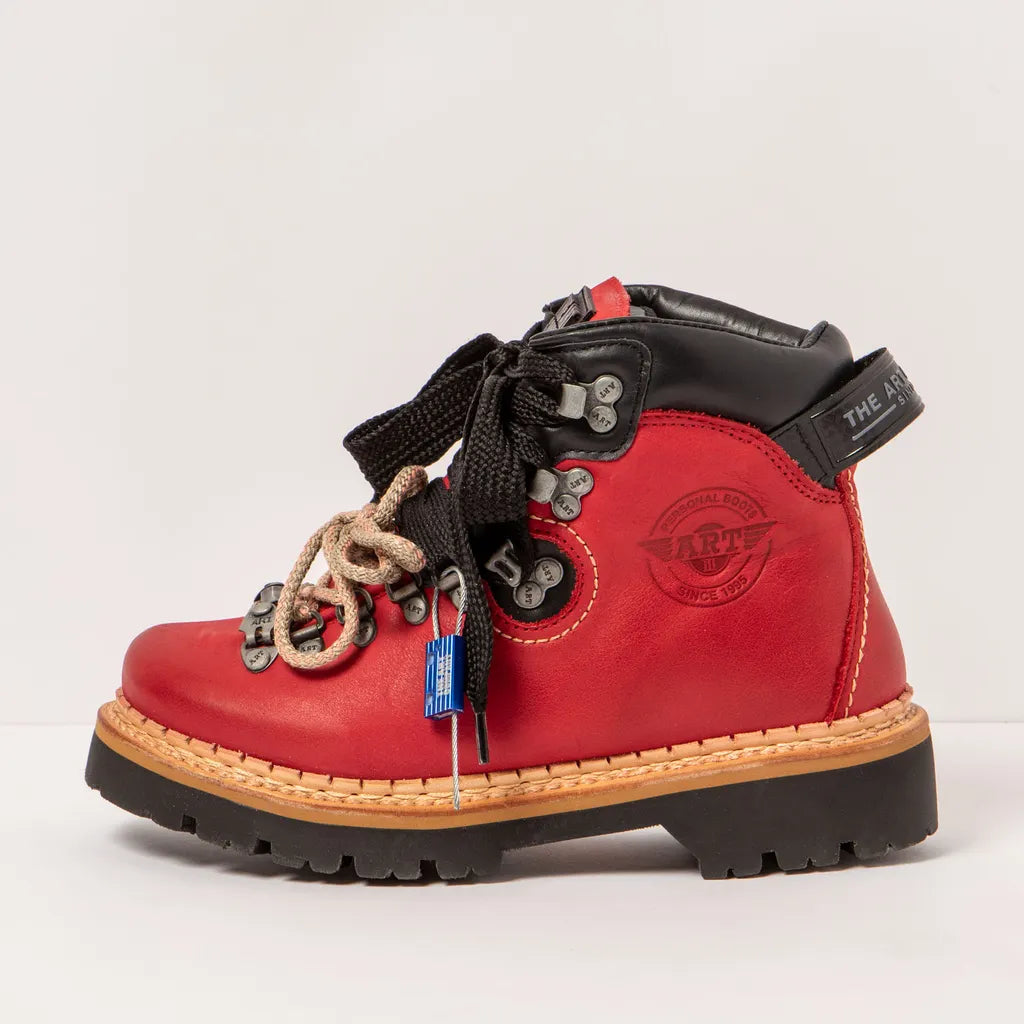 ART COMPANY - Botte Air Alpine - Cuir - Rouge