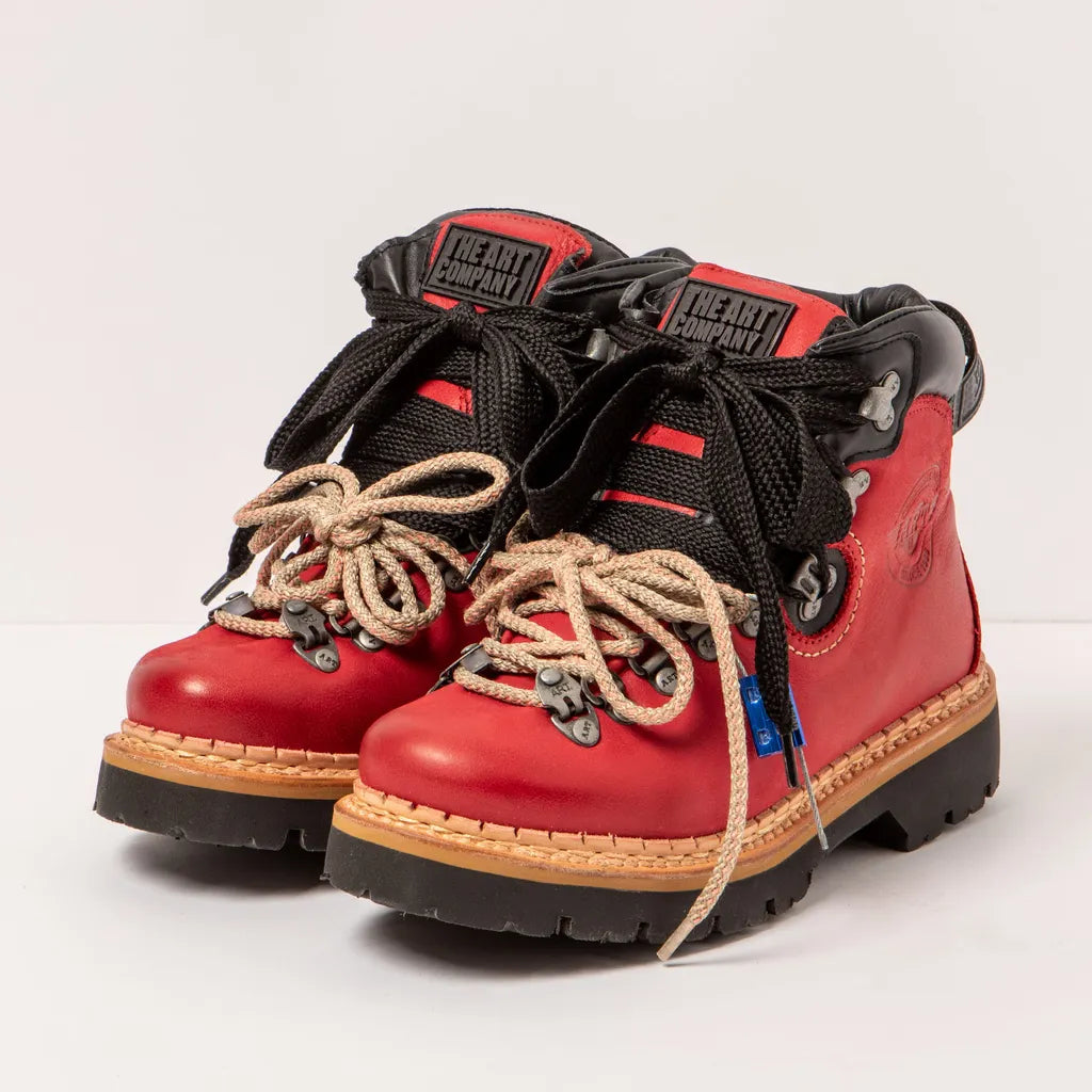 ART COMPANY - Botte Air Alpine - Cuir - Rouge