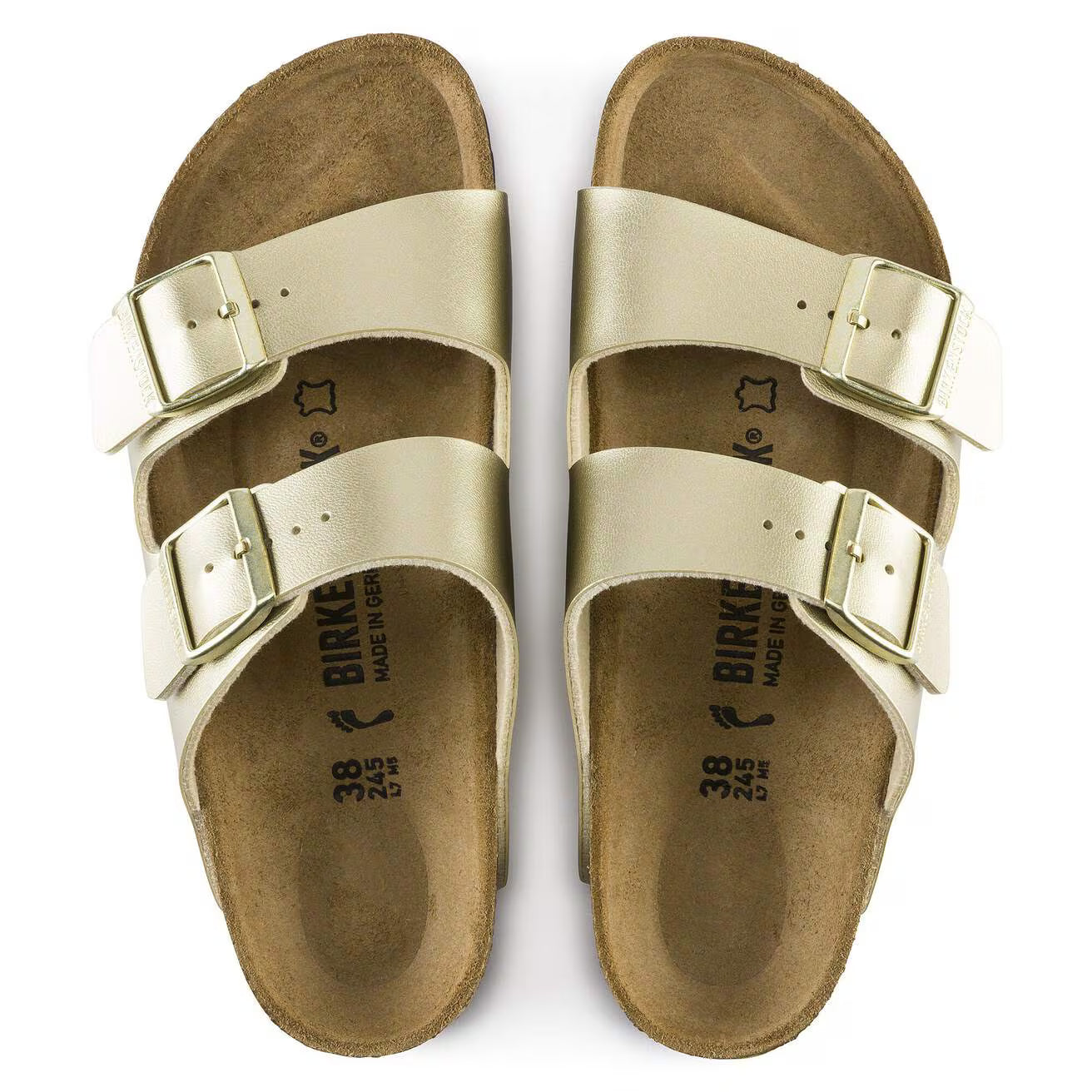 BIRKENSTOCK - Sandale ARIZONA double bride - Doré