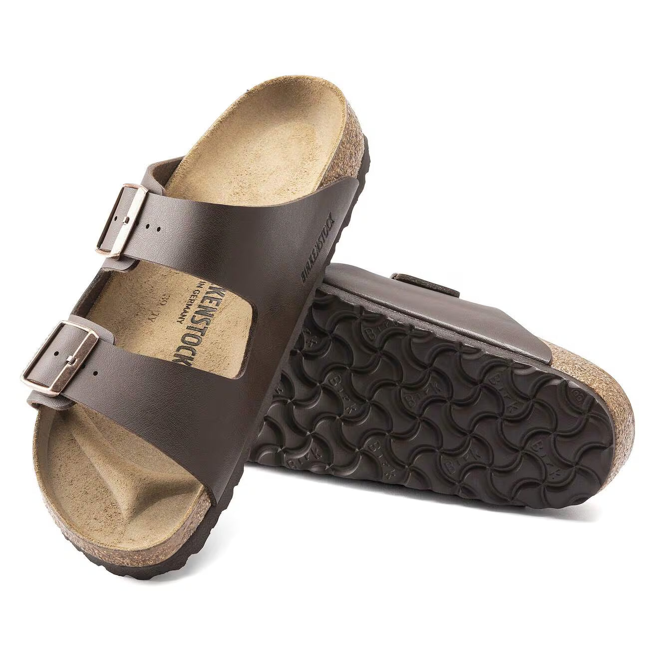BIRKENSTOCK - Sandale ARIZONA double bride - Marron foncé