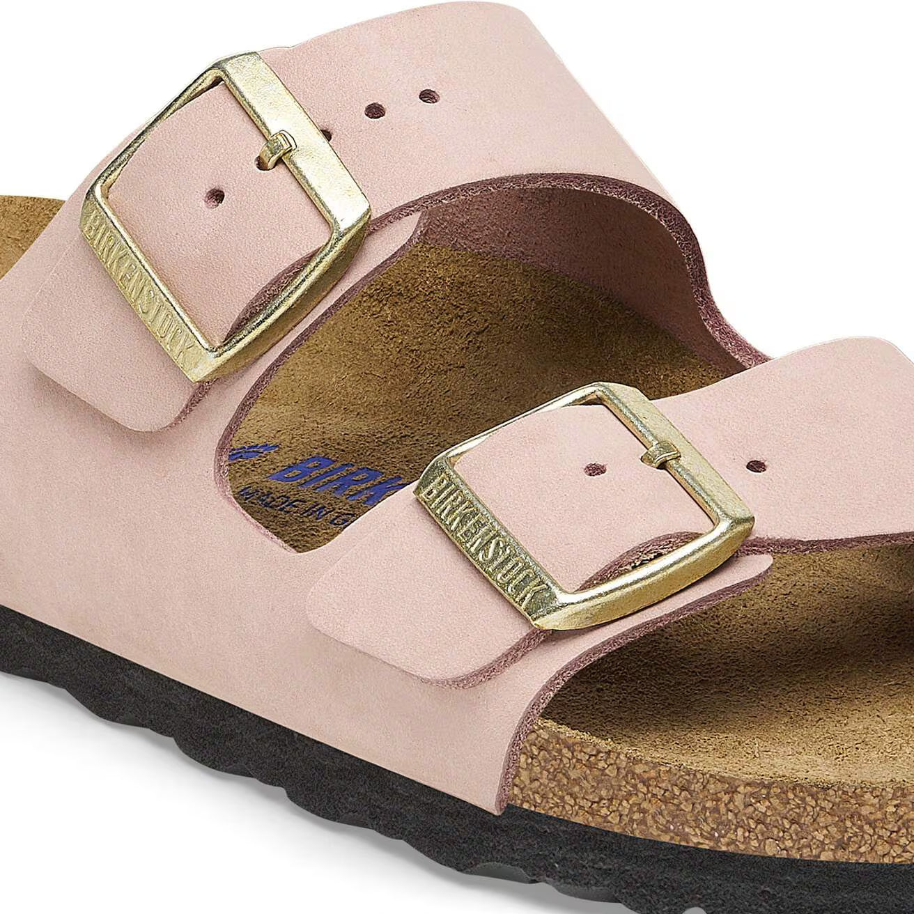 BIRKENSTOCK - Sandale ARIZONA - Nubuck - Rose pâle