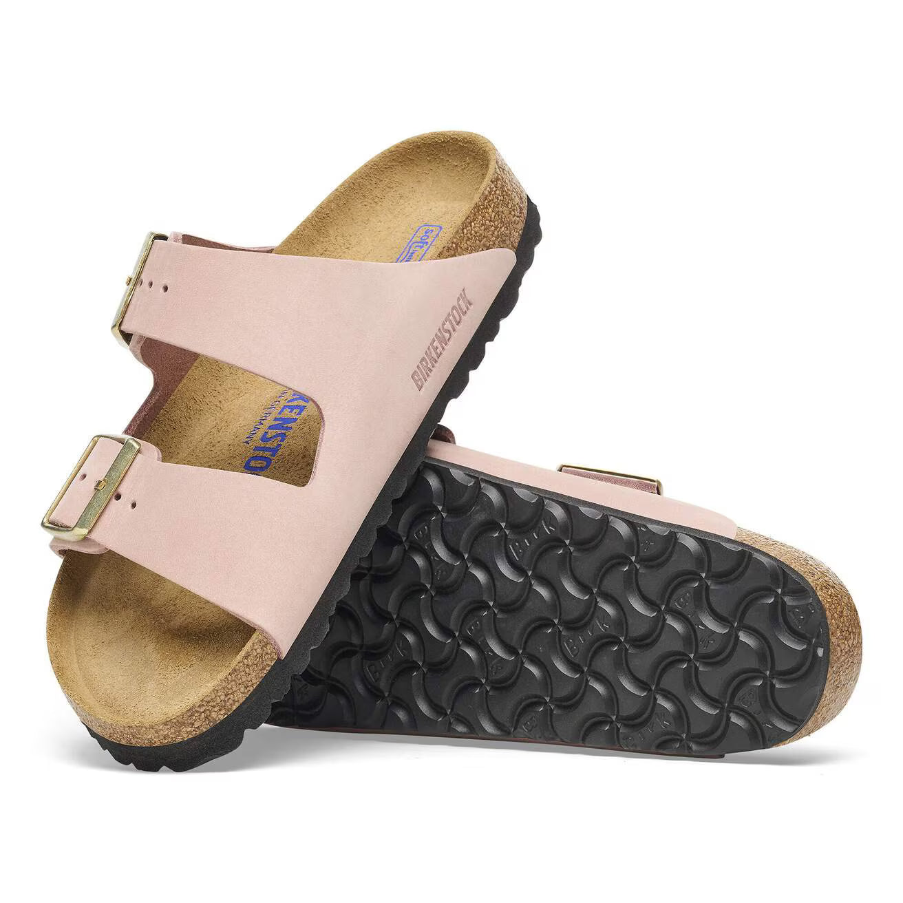 BIRKENSTOCK - Sandale ARIZONA - Nubuck - Rose pâle