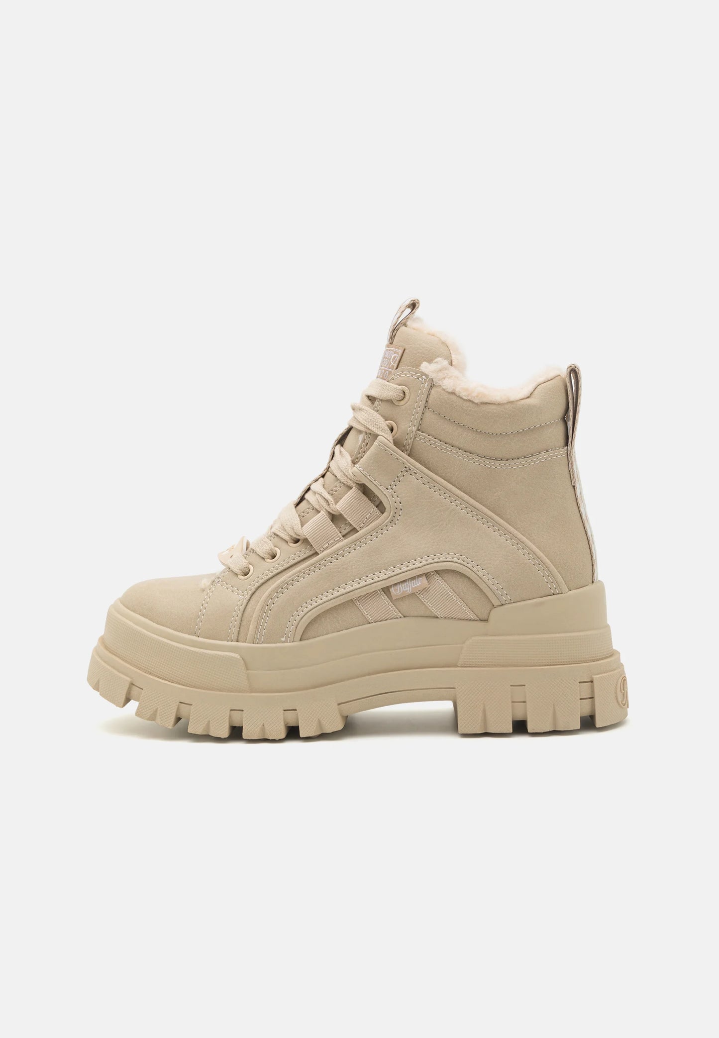 BUFFALO - Bottines plateformes ASPHA COM MID WARM - Vegan - Beige