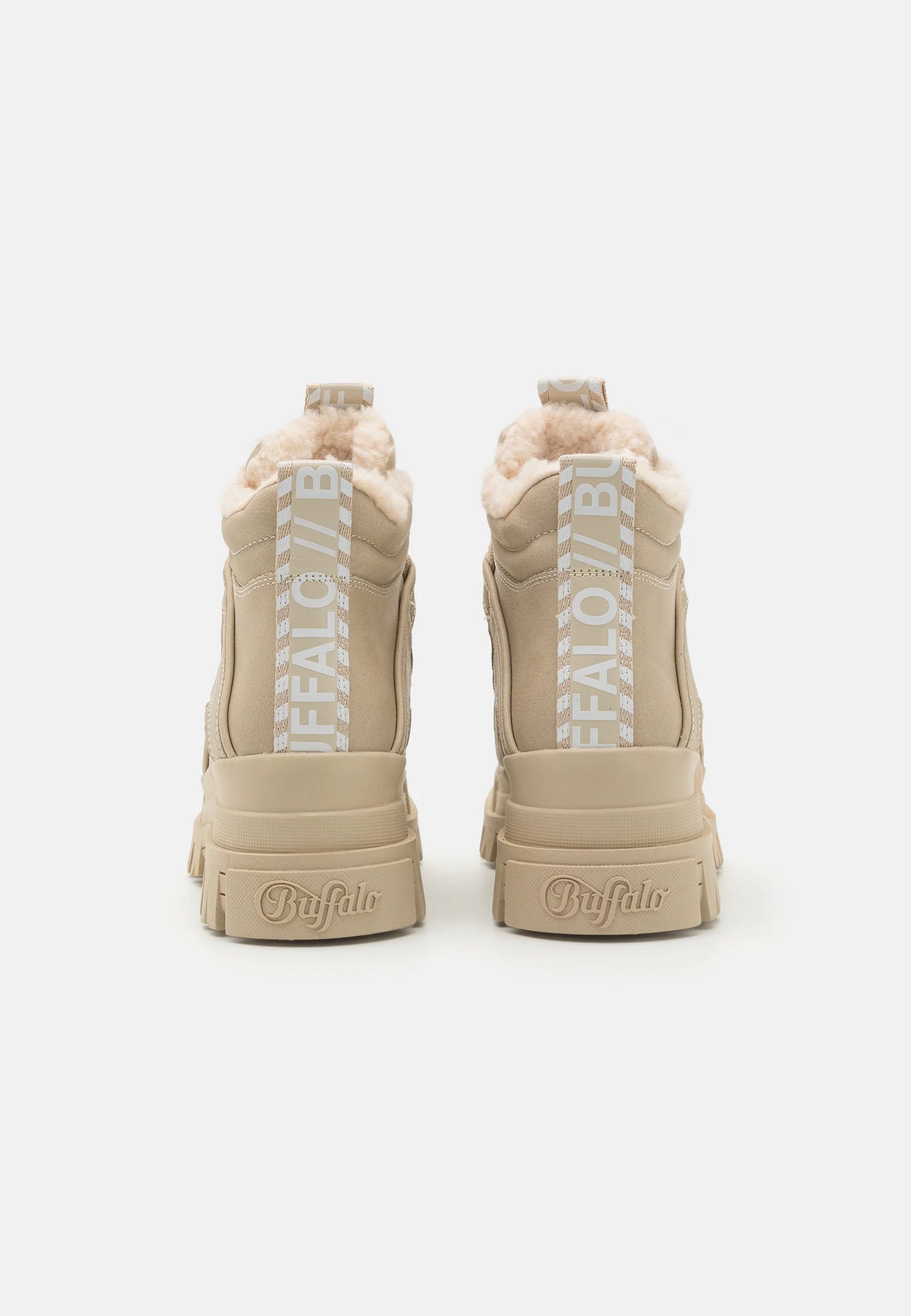 BUFFALO - Bottines plateformes ASPHA COM MID WARM - Vegan - Beige